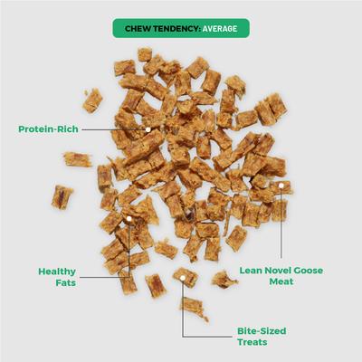 Show full view: Dog Nip Geese Premium Geese Cubes High Protein Dehydrated Dog Treats, 5.29-oz pouch slide 3 of 8