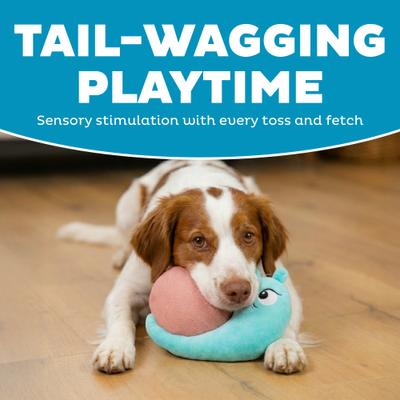 Show full view: Outward Hound Snail Coated Critterz Squeaky Fetch Plush Dog Toy, Multi, Medium: 8.7-in slide 3 of 5