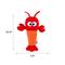 Show in main carousel: Outward Hound Lobster Coated Critterz Squeaky Fetch Plush Dog Toy, Red, Medium: 10.4-in slide 4 of 5