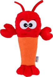 Outward Hound Lobster Coated Critterz Squeaky Fetch Plush Dog Toy, Red, Medium: 10.4-in