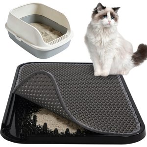 Coziwow Cat Litter Trapping Mat Double Layer Urine Proof