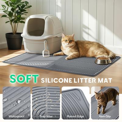 Show full view: Mora Pets Hassle-Free Silicone Multi Cat Litter Mat, 40 x 28-in slide 7 of 9