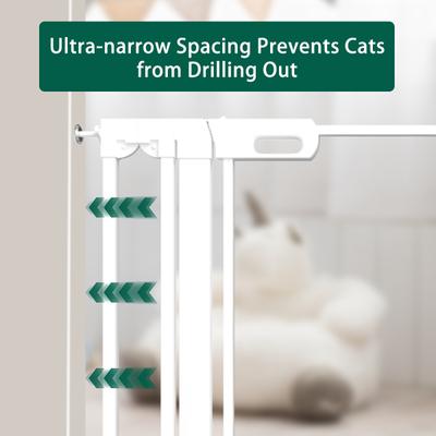 Show full view: WAOWAO Clear Acrylic Auto-Close Safety Dog Gate, White, 57 to 66-in slide 7 of 10