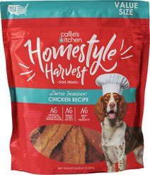 Callie's Kitchen Homestyle Harvest Grain-Free Chicken Jerky Dog Treats, 2-lb bag