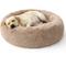 Show in main carousel: Bedsure Plus Version Calming Fluffy Plush Faux Fur Supported Donut Dog & Cat Bed, Camel, Large slide 1 of 8
