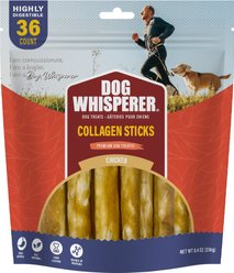 Dog Whisperer Collagen 4-inch Chicken Sticks, 7.4-oz, 36 count