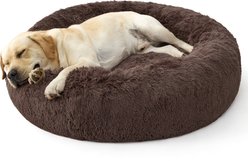 Bedsure Plus Version Removable Cover Dog Bed, Dark Brown, Large
