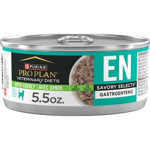 Purina Pro Plan Veterinary Diets EN Gastroenteric Savory Selects in Gravy with Turkey Wet Cat Food, 5.5-oz can, case of 24