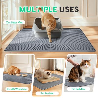 Show full view: Mora Pets Hassle-Free Silicone Multi Cat Litter Mat, 40 x 28-in slide 8 of 9