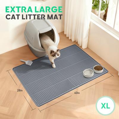 Show full view: Mora Pets Hassle-Free Silicone Multi Cat Litter Mat, 40 x 28-in slide 6 of 9