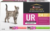 Purina Pro Plan Veterinary Diets UR Urinary St/Ox Savory Selects Variety Pack Wet Cat Food, 5.5-oz, case of 24