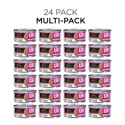 Show full view: Purina Pro Plan Veterinary Diets UR Urinary St/Ox Savory Selects Salmon in Sauce Wet Cat Food, 5.5-oz can, case of 24 slide 3 of 13