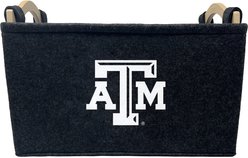 ShopInstaPets Texas A&M Aggies Dog Toy Basket, Grey