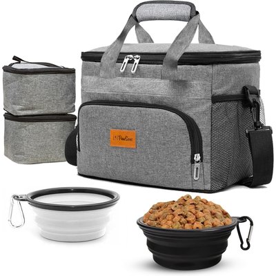 Pawseat Pawseat Tote Travel Bag with Built‑In Meal Dog & Cat Carrier, Medium, Grey