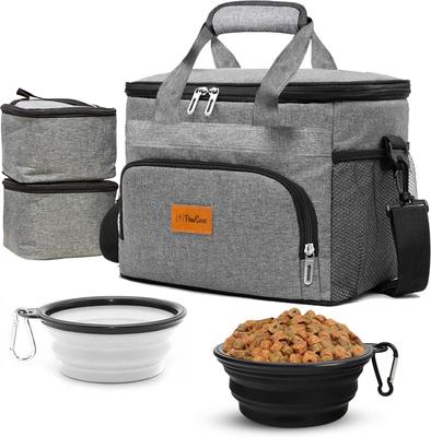 Pawseat Tote Travel Bag with Built‑In Meal Dog & Cat Carrier, Medium, Grey
