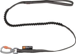 Non-stop Dogwear Touring Bungee Dog Leash, Black/Grey, 2.0-m long, 23-mm wide