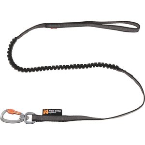 Non-stop Dogwear Touring Bungee Dog Leash, Black/Grey, 2.0-m long, 13-mm wide