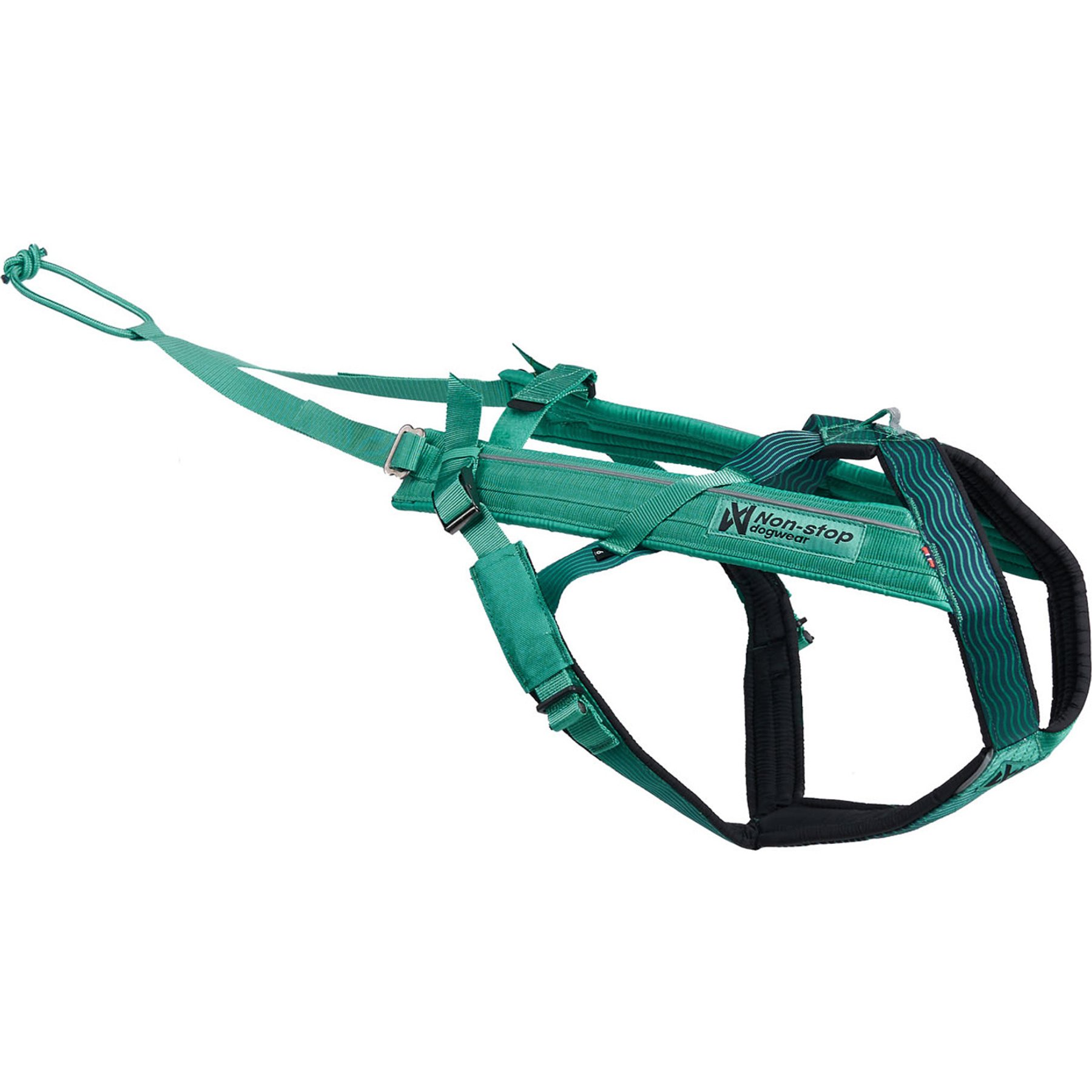 Non-stop Dogwear Freemotion 5.0 Dog Harness, Teal, 4: 16.1 to 26.8-in chest