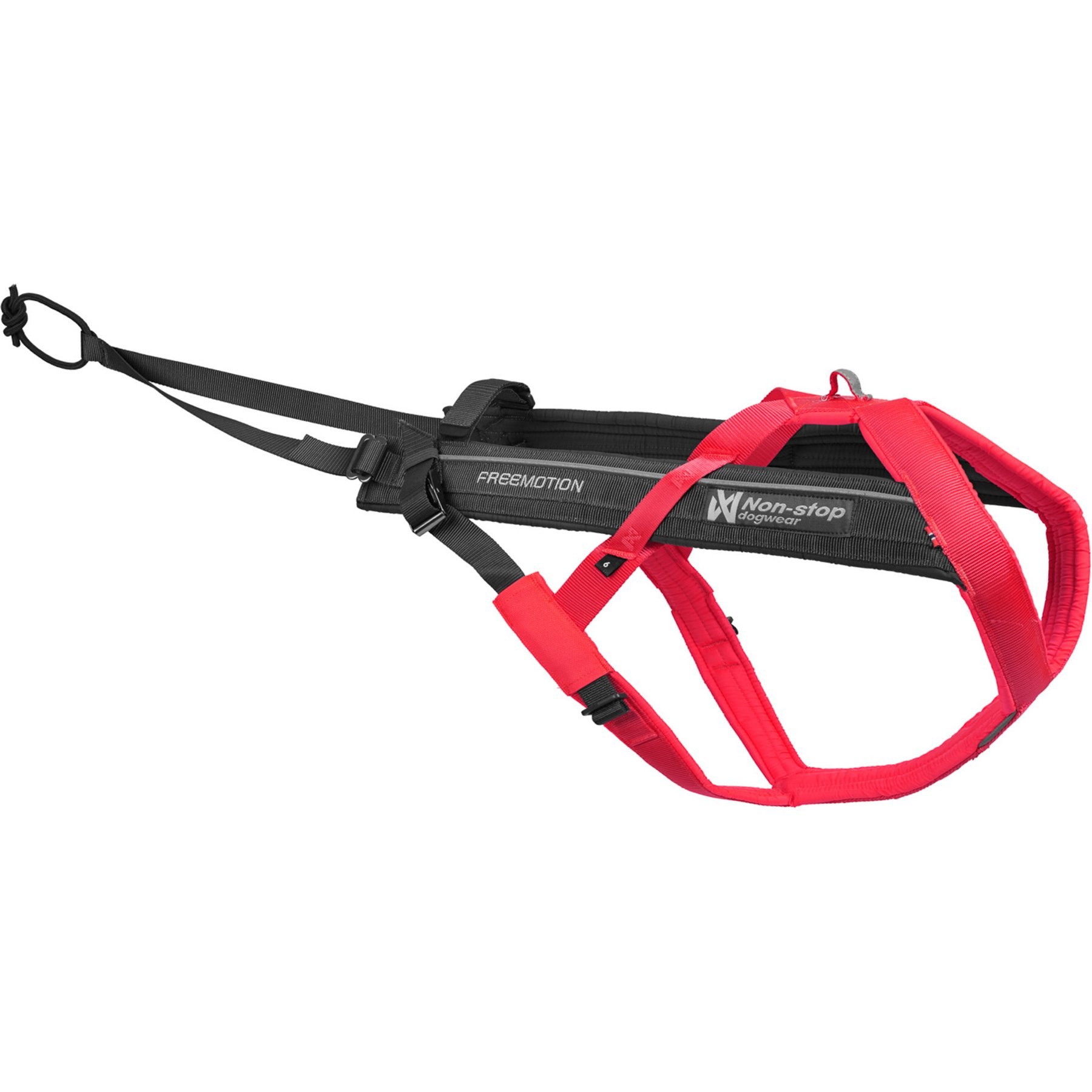 Non-stop Dogwear Freemotion 5.0 Dog Harness, Pink/Grey, 3: 15.4 to 24.4-in chest