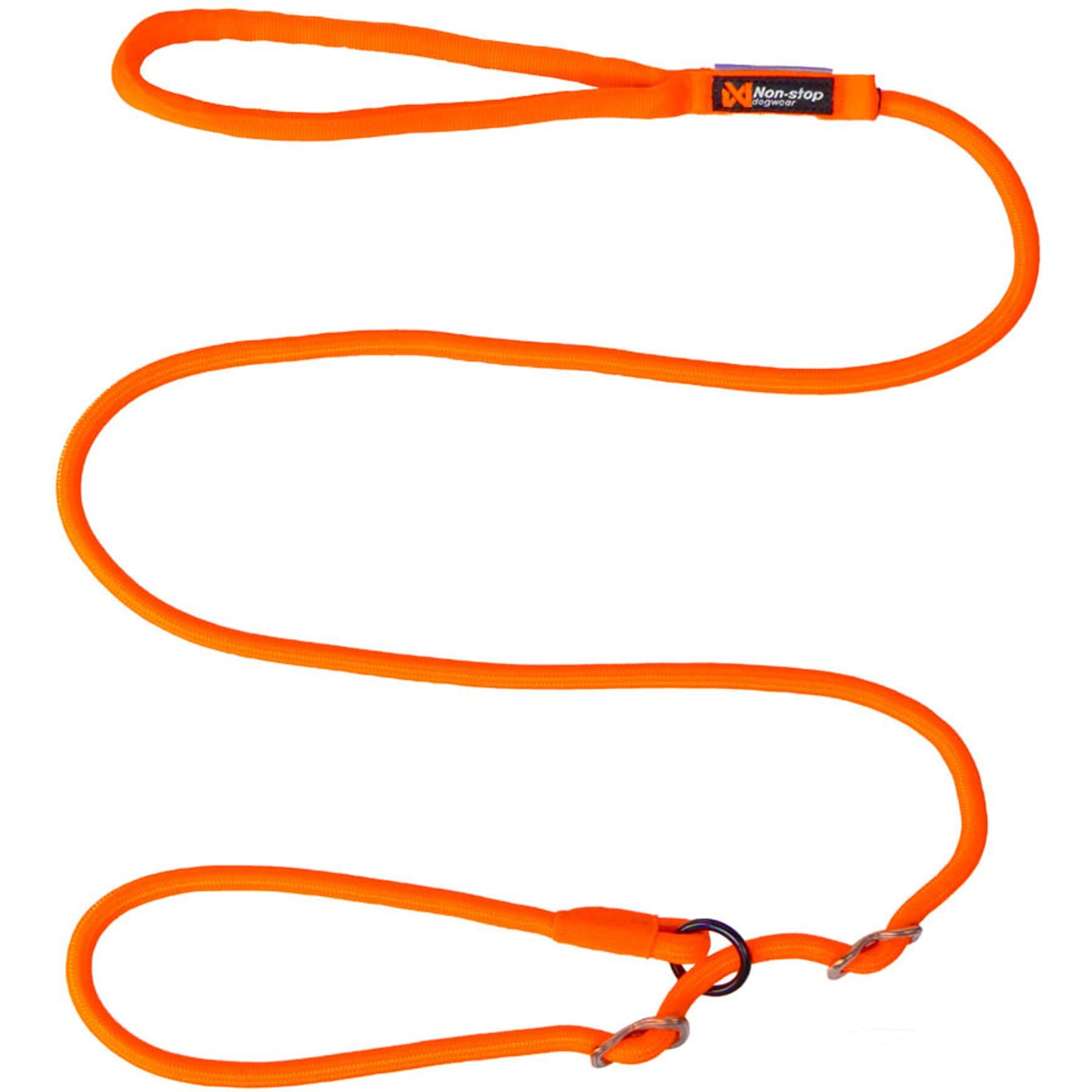 Non-stop Dogwear Retriever Dog Leash, Orange, 1.6-m long, 6-mm wide