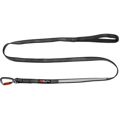 Non-stop Dogwear Non-stop Dogwear Move Dog Leash, Black, 1.5-m long, 15-mm wide