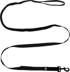 Non-stop Dogwear Touring Bungee WD Dog Leash, Black, 2.8-m long, 23-mm wide