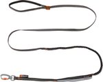 Non-stop Dogwear Touring Bungee Adjustable Dog Leash, Black/Grey, 23-mm wide