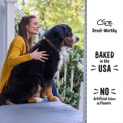 Show full view: Three Dog Bakery Red Velvet Valentine's Day Lick'n Crunch Dog Biscuits, 13-oz box slide 6 of 7