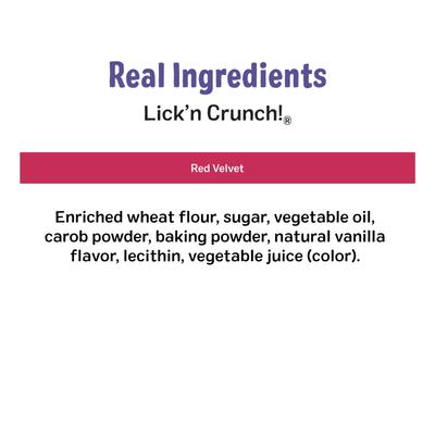Show full view: Three Dog Bakery Red Velvet Valentine's Day Lick'n Crunch Dog Biscuits, 13-oz box slide 7 of 7