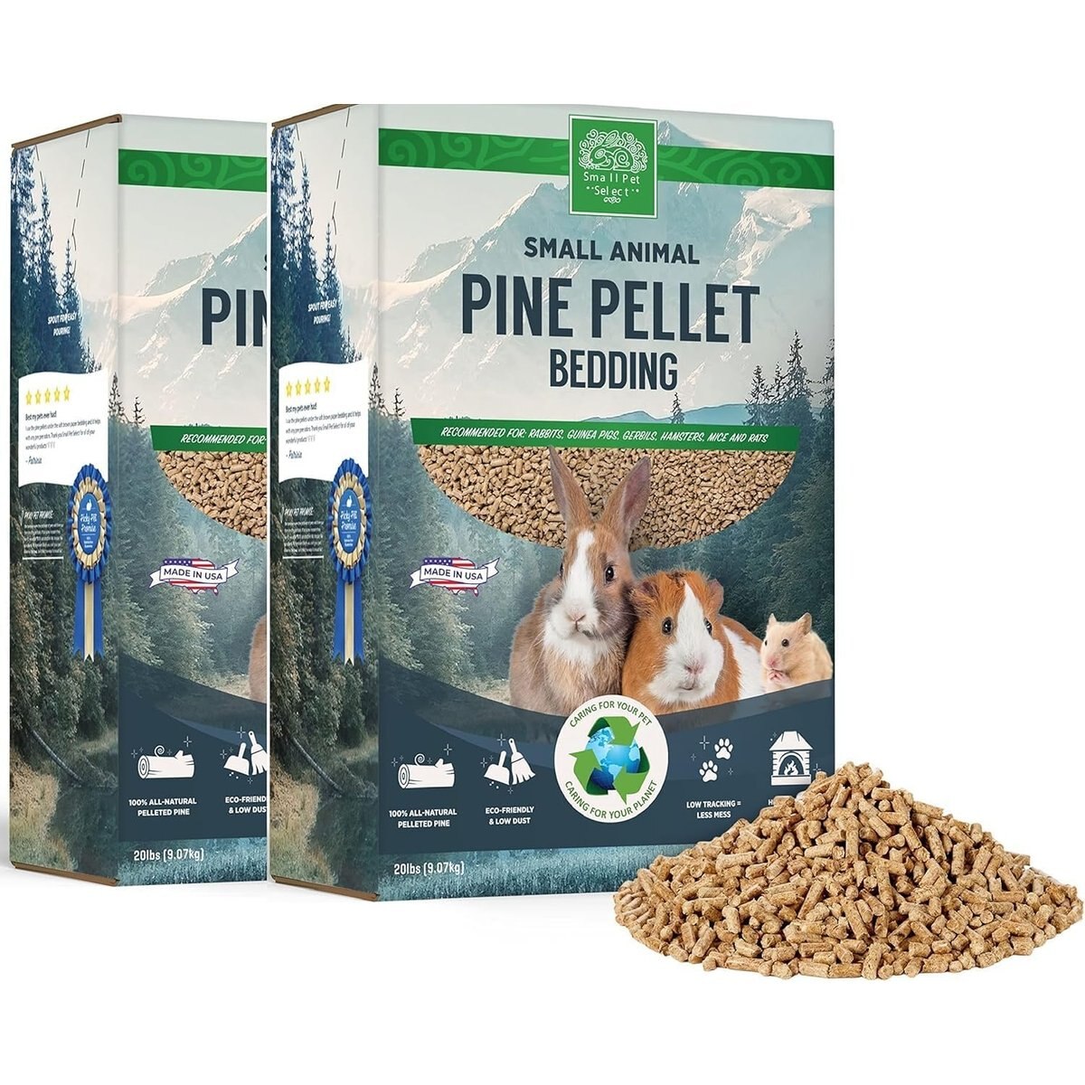 Small Pet Select All Natural Pine Pellet Small Pet Bedding, 40-lb box