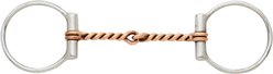 Turn-Two Stainless Steel Copper Twisted Wire D-Ring Horse Bit, 5-in