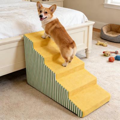 Show full view: Wisfor High-Density Foam Dog Stairs with Washable Cover, 5 Step slide 3 of 10