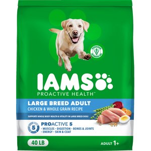 Iams Proactive Health Large Breed Adult with Real Chicken Dry Dog Food, 40-lb bag