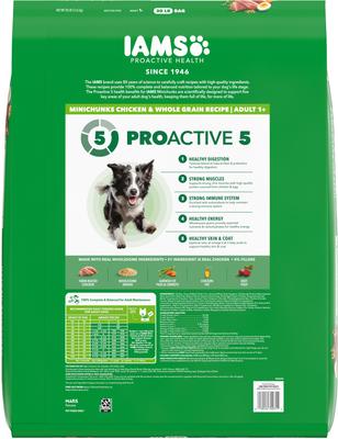 Show full view: Iams MiniChunks Small Kibble + Large Breed Real Chicken Dry Dog Food slide 3 of 9