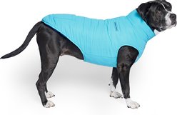 Canada Pooch Reversible Solid Insulated Dog Puffer Vest, Blue/Teal, 22-in