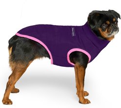 Canada Pooch Reversible Solid Insulated Dog Puffer Vest, Pink/Purple, 20-in