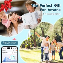 Little Pals Smart 2K Camera & AI Bird Identification Wi-Fi Outdoor Bird Feeder with Night Vision, Solar Power & App Alerts, Light Green, 4.1-lb slide 2 of 8