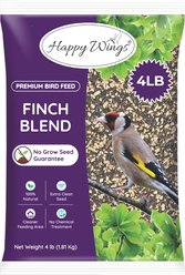Happy Wings NO GROW Finch Blend Wild Bird Food, 4-lb bag