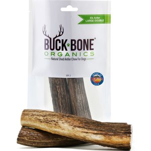Buck Bone Organics Whole Elk Antler Dog Treats, 2 count, Large