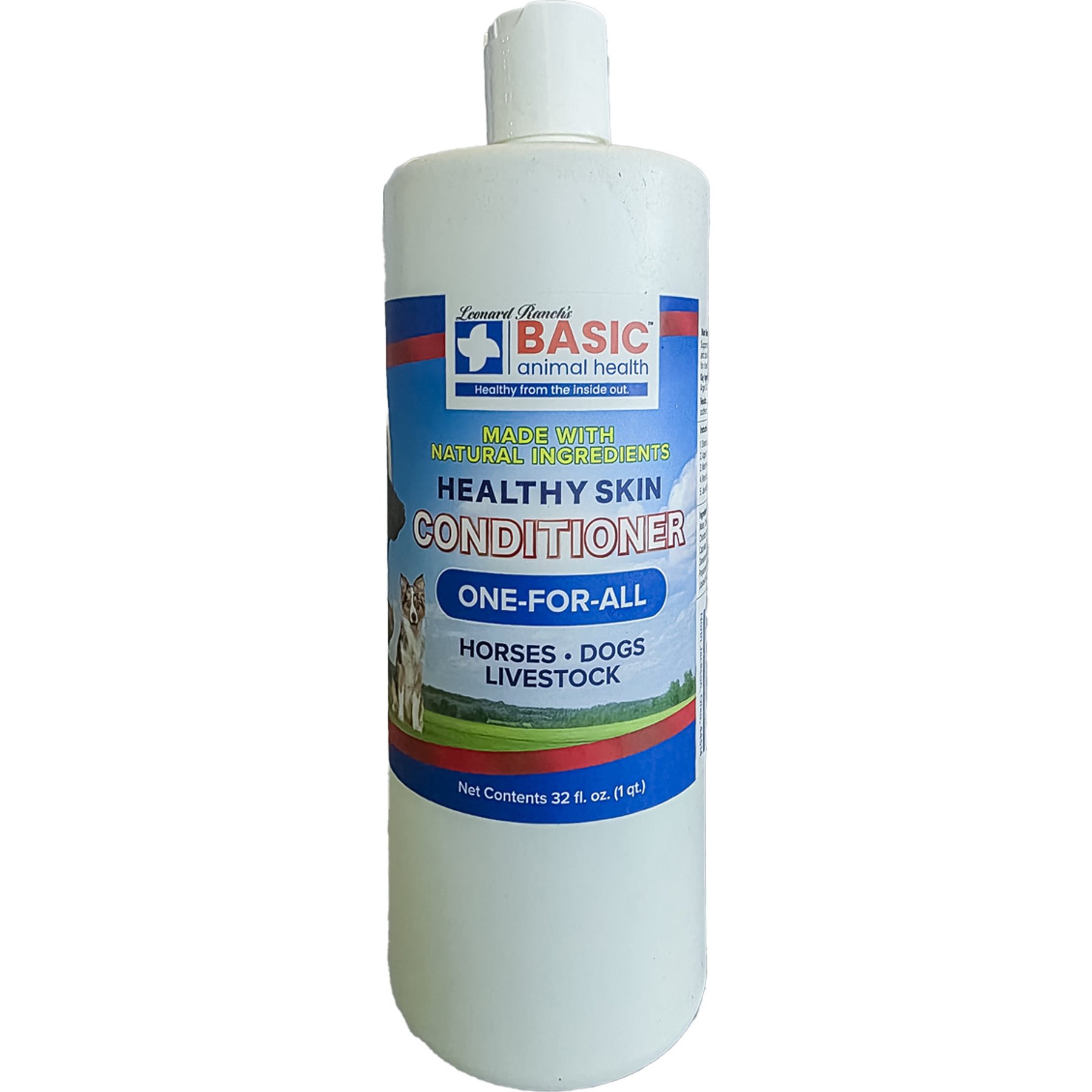 Basic Animal Health Healthy Skin Horse Dog Livestock Conditioner, 32-fl oz bottle