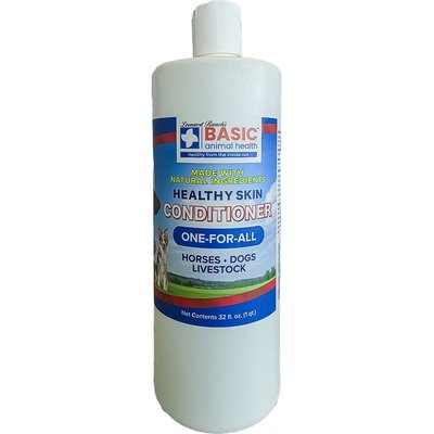 Basic Animal Health Basic Animal Health Healthy Skin Horse Dog Livestock Conditioner, 32-fl oz bottle