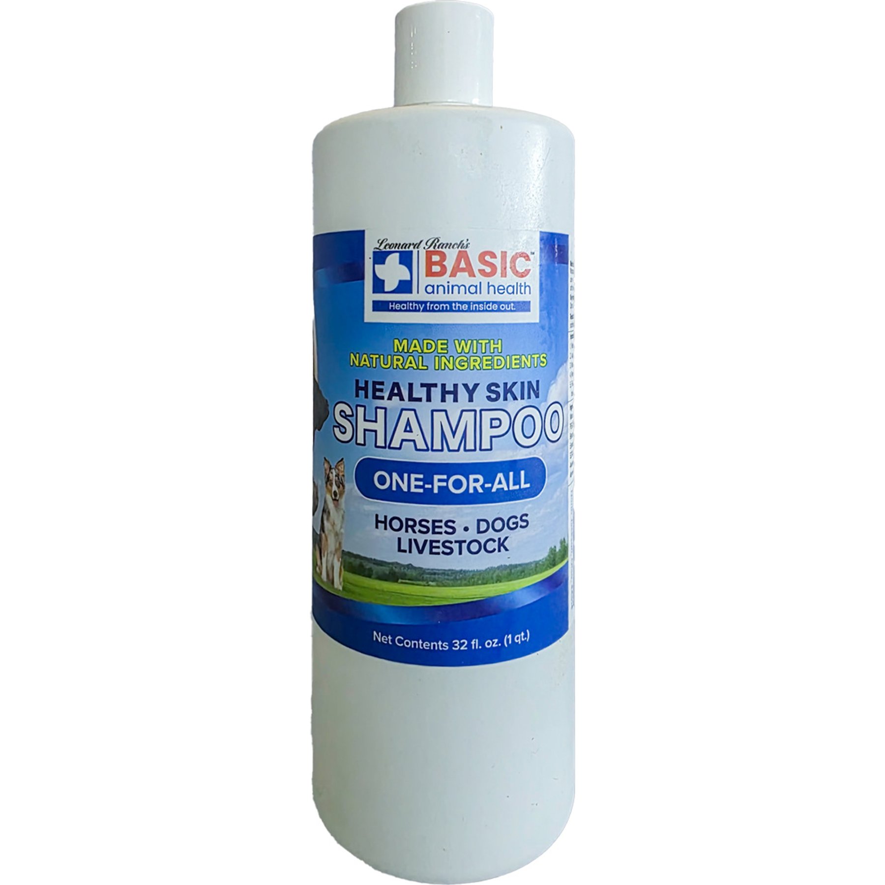 Basic Animal Health Healthy Skin Horse Dog Livestock Shampoo, 32-fl oz bottle