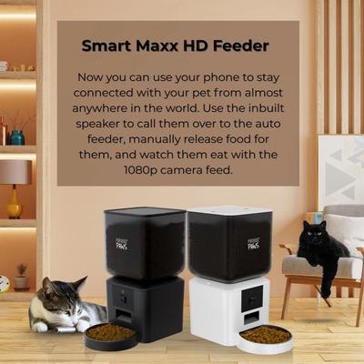 Show full view: Penthouse Paws Smart Maxx HD Automatic Dog & Cat Feeder, Black slide 8 of 11