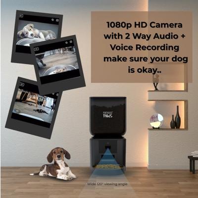 Show full view: Penthouse Paws Smart Maxx HD Automatic Dog & Cat Feeder, Black slide 5 of 11