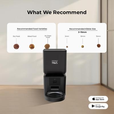 Show full view: Penthouse Paws Smart Maxx HD Automatic Dog & Cat Feeder, Black slide 7 of 11