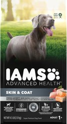 Iams Advanced Health Skin & Coat Adult Chicken & Salmon Recipe Dry Dog Food, 4.5-lb bag