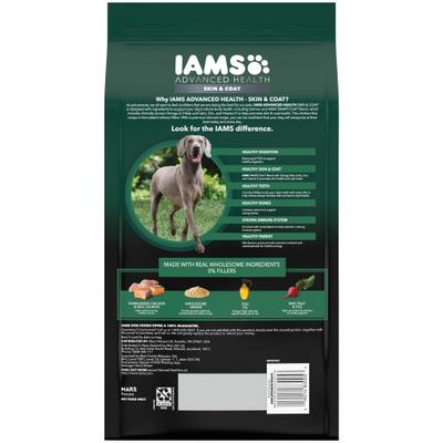 Show full view: Iams Advanced Health Skin & Coat Adult Chicken & Salmon Recipe Dry Dog Food, 4.5-lb bag slide 3 of 10