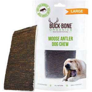 Buck Bone Organics Moose Antler Dog Treats, Large