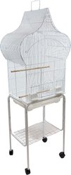 YML 5864 Taj Mahal Top Wheeled Bird Cage, White, Medium slide 2 of 3