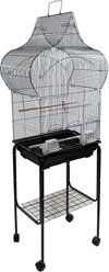 YML 5864 Taj Mahal Top Wheeled Bird Cage, Black, Medium slide 2 of 3